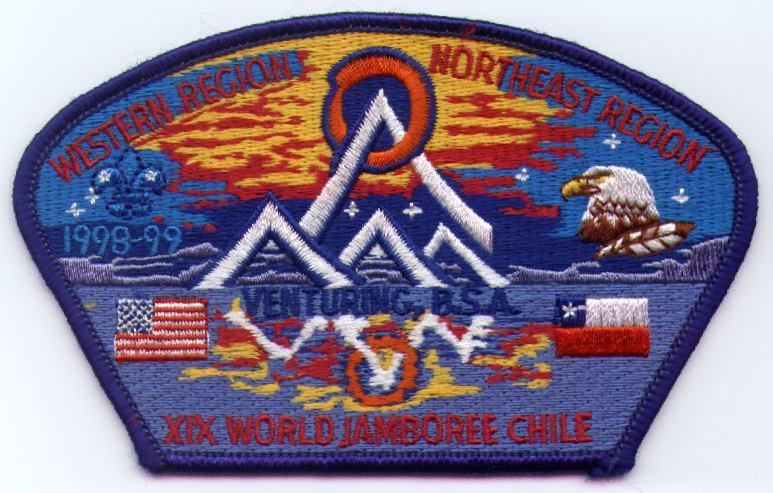 Region M Logo - Northeast Region World Jamboree Patches