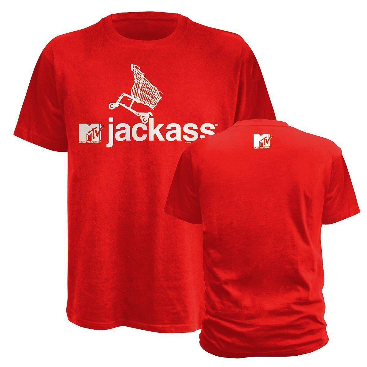 Red Television Logo - Bravado Mens MTV Jackass Logo T Shirt Medium