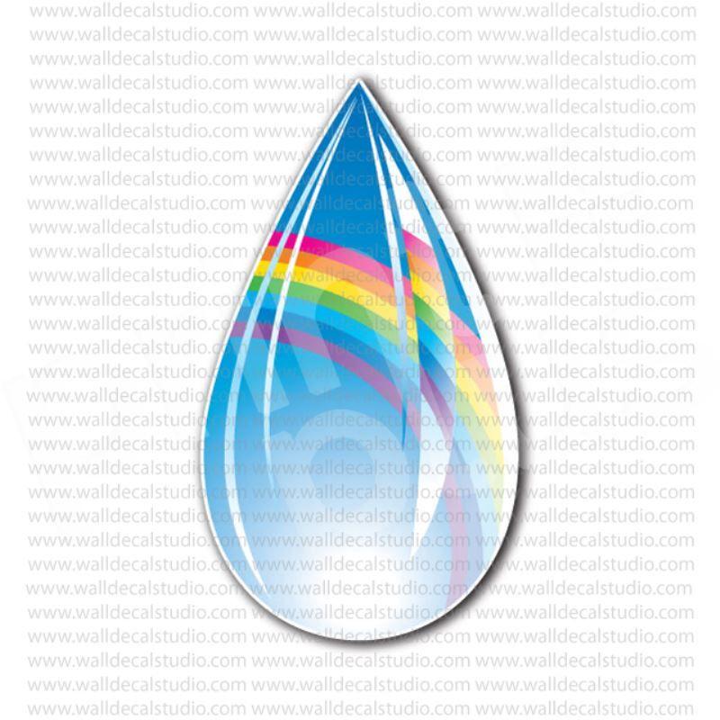 Rainbow Drop Logo - From $4.00 Buy Rainbow Drop Pride Flag Sticker at Print Plus