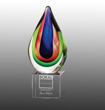 Rainbow Drop Logo - Above All Trophies: Rainbow Drop Sculpture