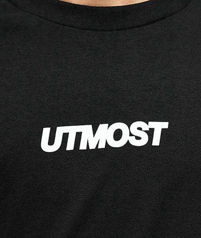 Utmost Clothing Logo - Utmost Co Logo Long Sleeve T-Shirt Black For Men