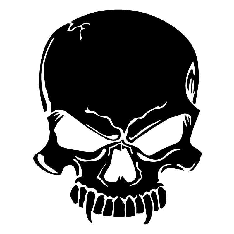 Vampire Skull Logo - Skull Vampire Decal