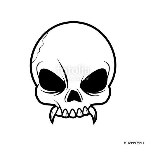 Vampire Skull Logo - Vampire Skull Vector