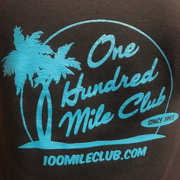 Retro Blue Logo - 100 Mile Club® Retro California Hoodie – 100 Mile Club®