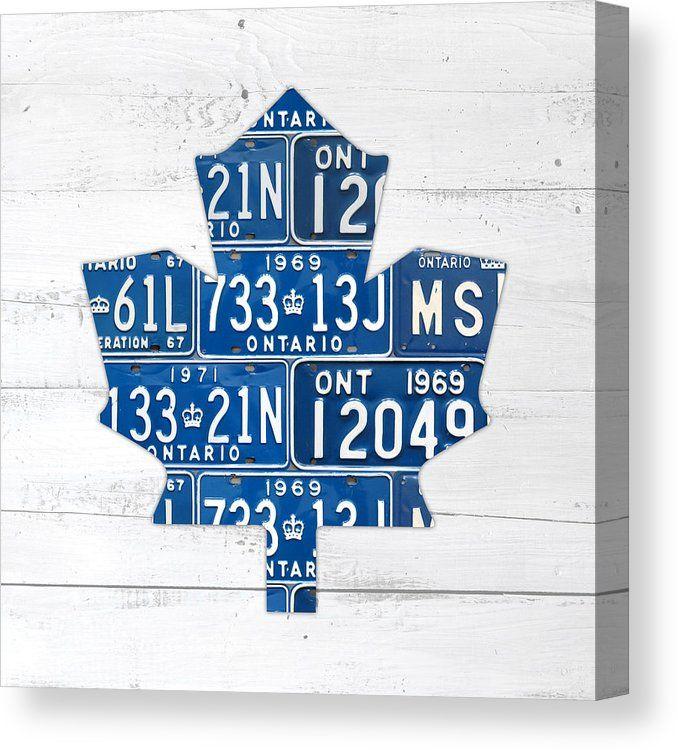 Retro Blue Logo - Toronto Maple Leafs Hockey Team Retro Logo Vintage Recycled Ontario ...