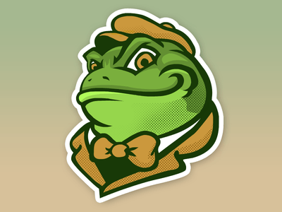 Toad Logo - Wild Toad | adobe | Logo design, Animal logo, Sports logo
