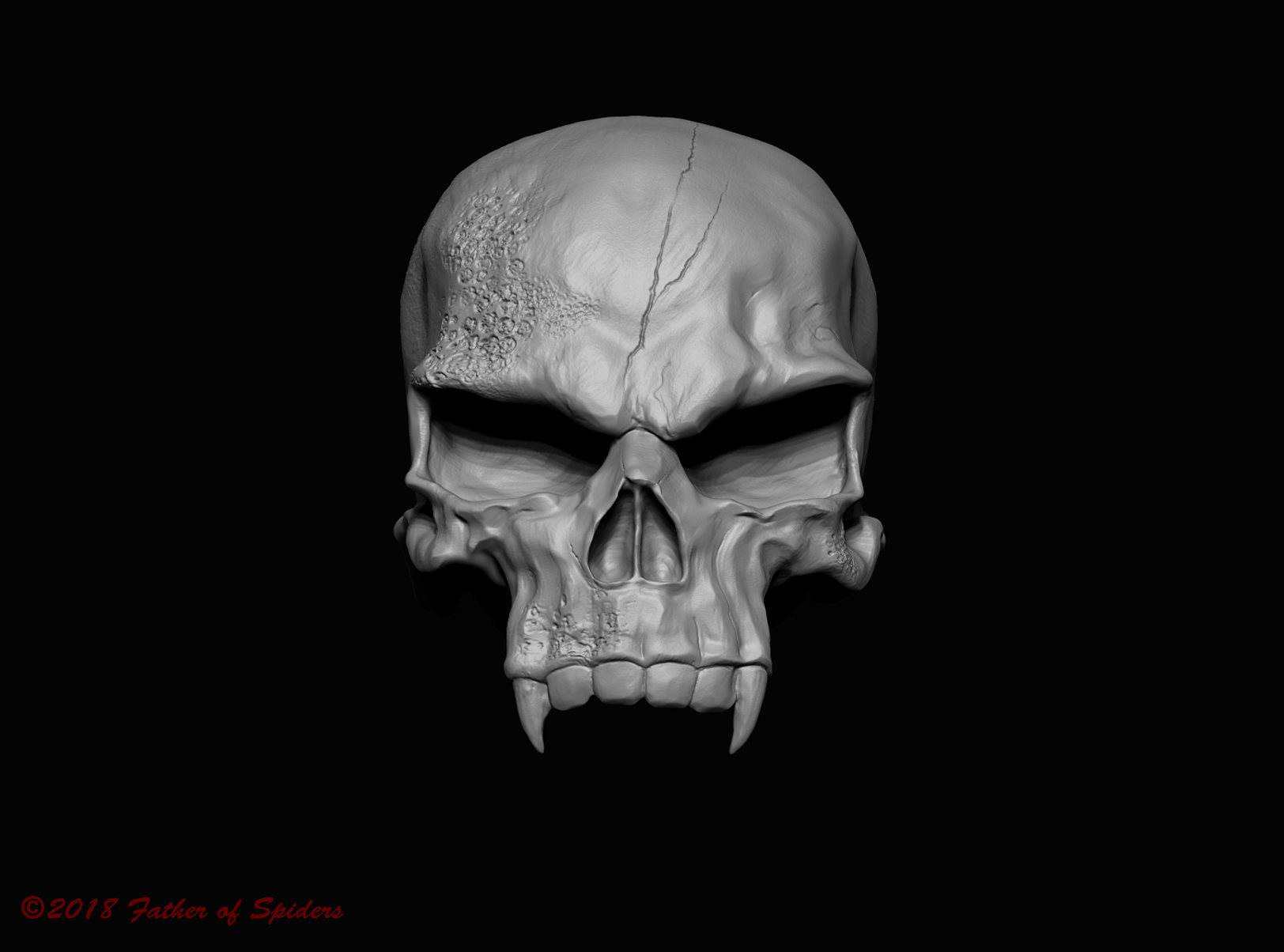 Vampire Skull Logo - Vampire Skull - Father of Spiders