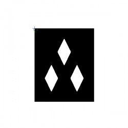 That Is Three Diamonds Logo - Paint - Stencilbum Equestrian Quartermarkers
