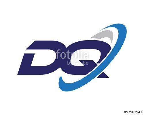 DQ Logo - DQ Letter Swoosh Quantum Logo Stock Image And Royalty Free Vector