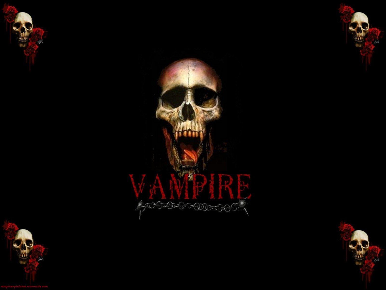 Vampire Skull Logo - vampires wallpapers
