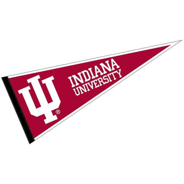 IU College Logo - Indiana Hoosiers Logo Pennant and Logo Pennants for Indiana Hoosiers