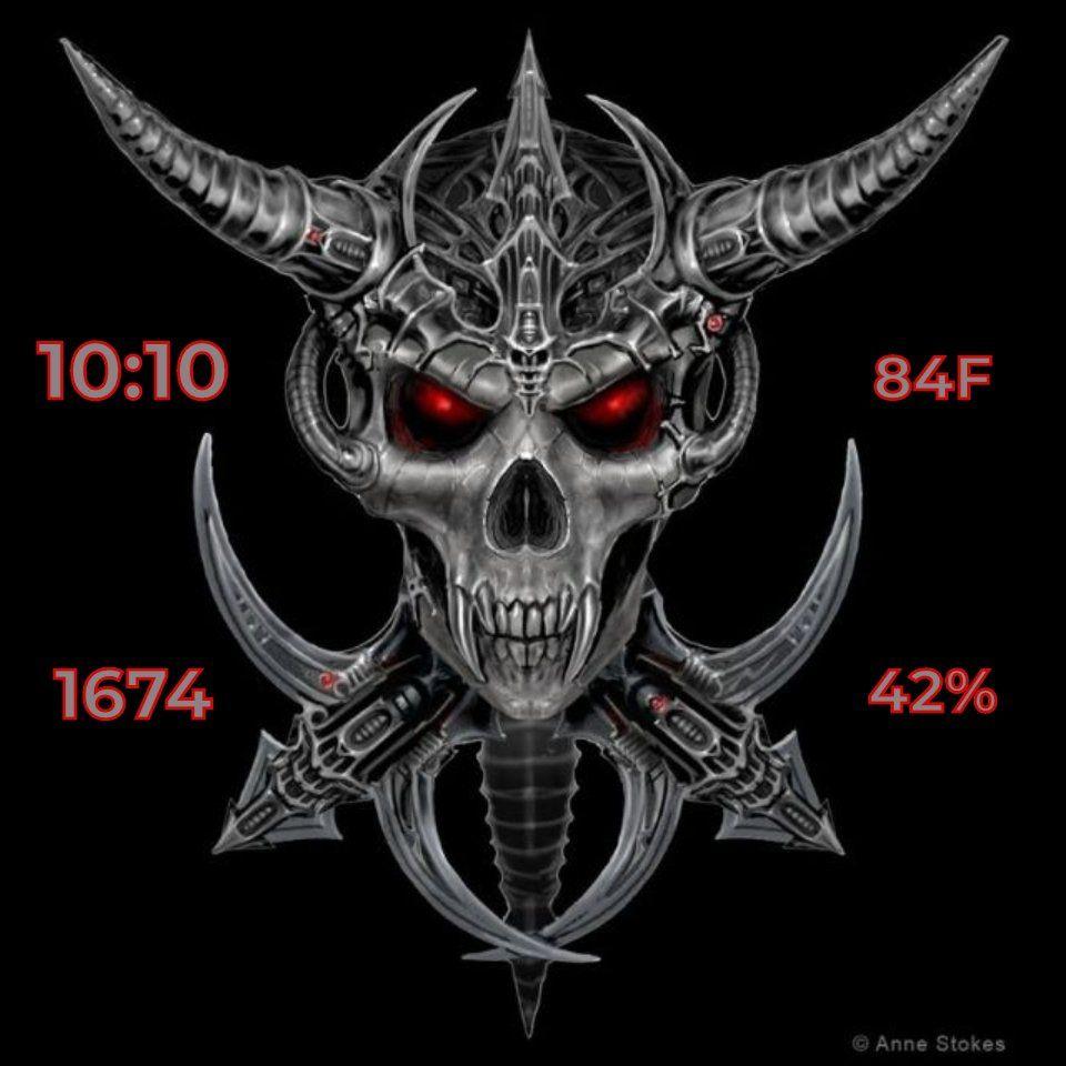 Vampire Skull Logo - Metal Vampire Skull for Huawei Watch