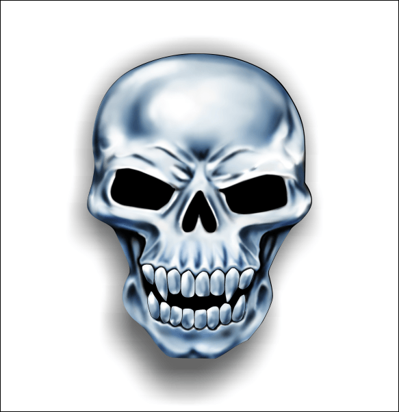 Vampire Skull Logo - Chrome Vampire Skull sticker / decal **Free Shipping** - Vinyl ...