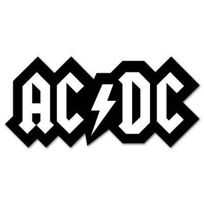AC/DC Logo - Amazon.com: ACDC AC DC logo Vynil Car Sticker Decal - Select Size ...