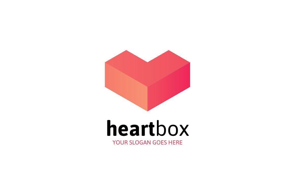 Box Letter Logo - Heart Box Logo - Letter L ~ Logo Templates ~ Creative Market