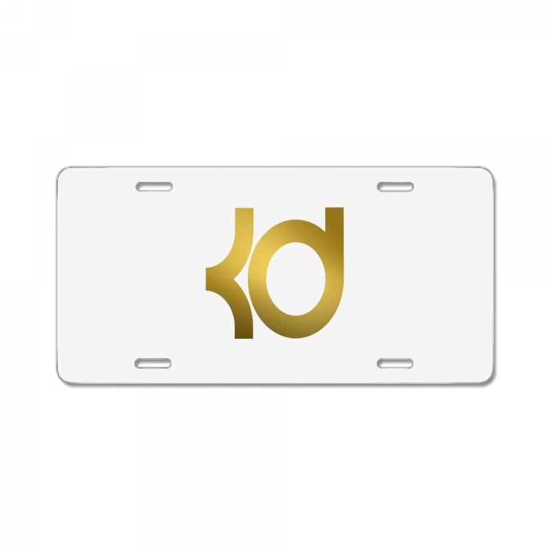 Kevin Durant Logo - Custom Kevin Durant Logo Gold License Plate By Constan002 - Artistshot