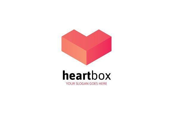 Box Letter Logo - Heart Box Logo - Letter L ~ Logo Templates ~ Creative Market