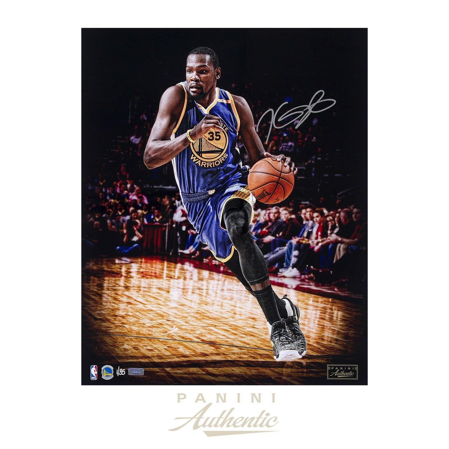 Kevin Durant Logo - Kevin Durant Autographed 16x20 Logo Photograph Limited Edition