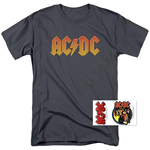 Very Small AC DC Logo - Amazon.com: ACDC Logo Rock Band T Shirt: Clothing