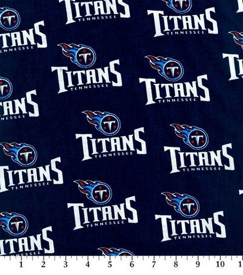 Tennessee Titans Logo - Tennessee Titans Logo Cotton Fabric 58