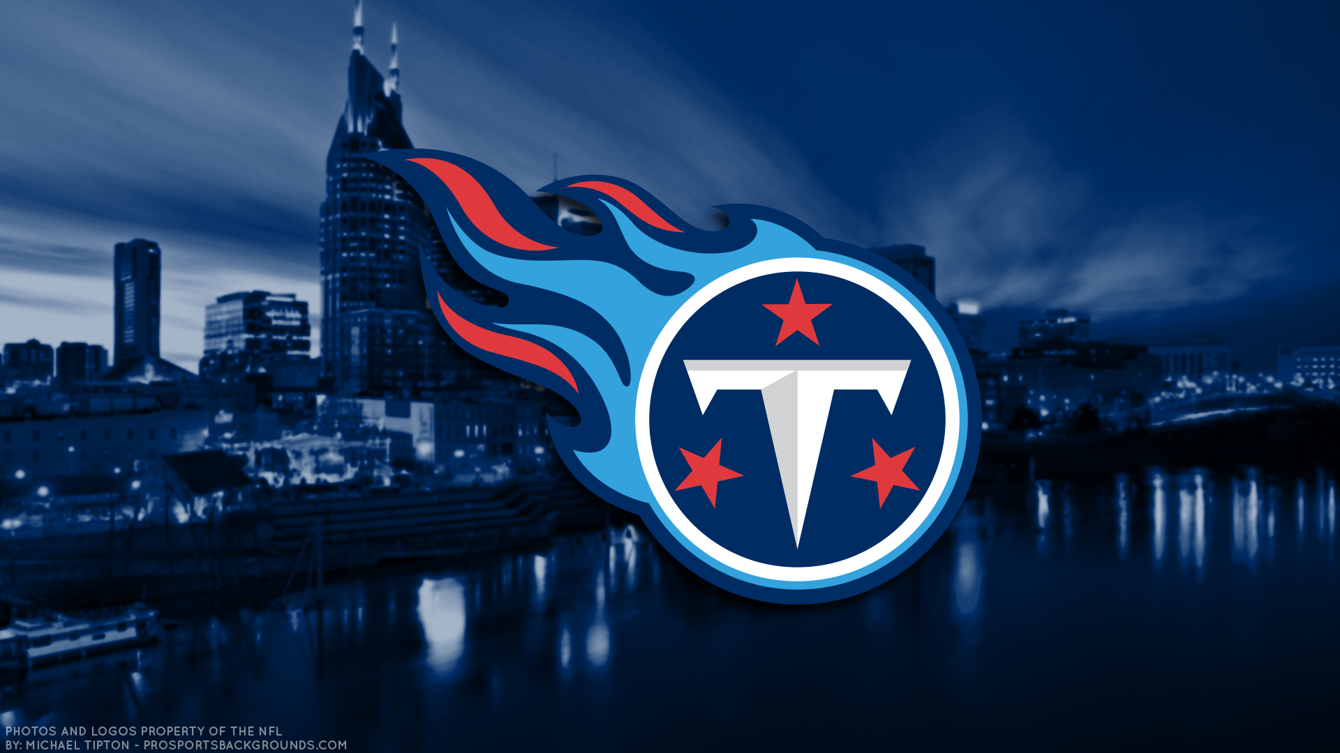 Tennessee Titans Logo - Tennessee Titans 2018 NFL PC City Logo Wallpaper