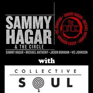 Sammy Hagar Circle Logo - 2015 08 15 Hollywood Casino Amphitheater. Sammy Hagar The Red