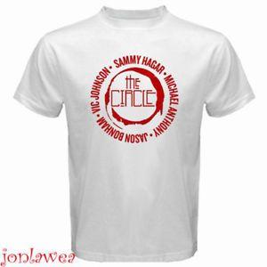 Sammy Hagar Circle Logo - Sammy Hagar and The Circle Concert Logo Mens White T-Shirt Size S to ...