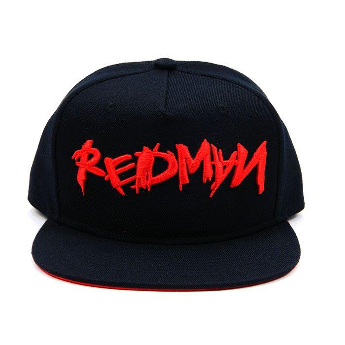 Red Man Logo - REDMAN Snapback (Red Underbrim) Classic Hip Hop Since1992