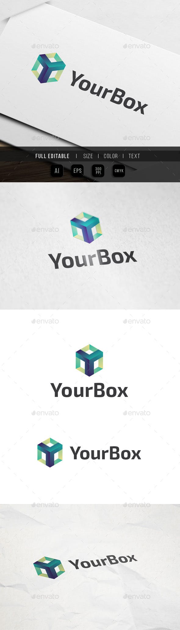 Box Letter Logo - Letter Y tech Logo