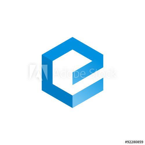 Box Letter Logo - E Box Letter Logo - Buy this stock vector and explore similar ...