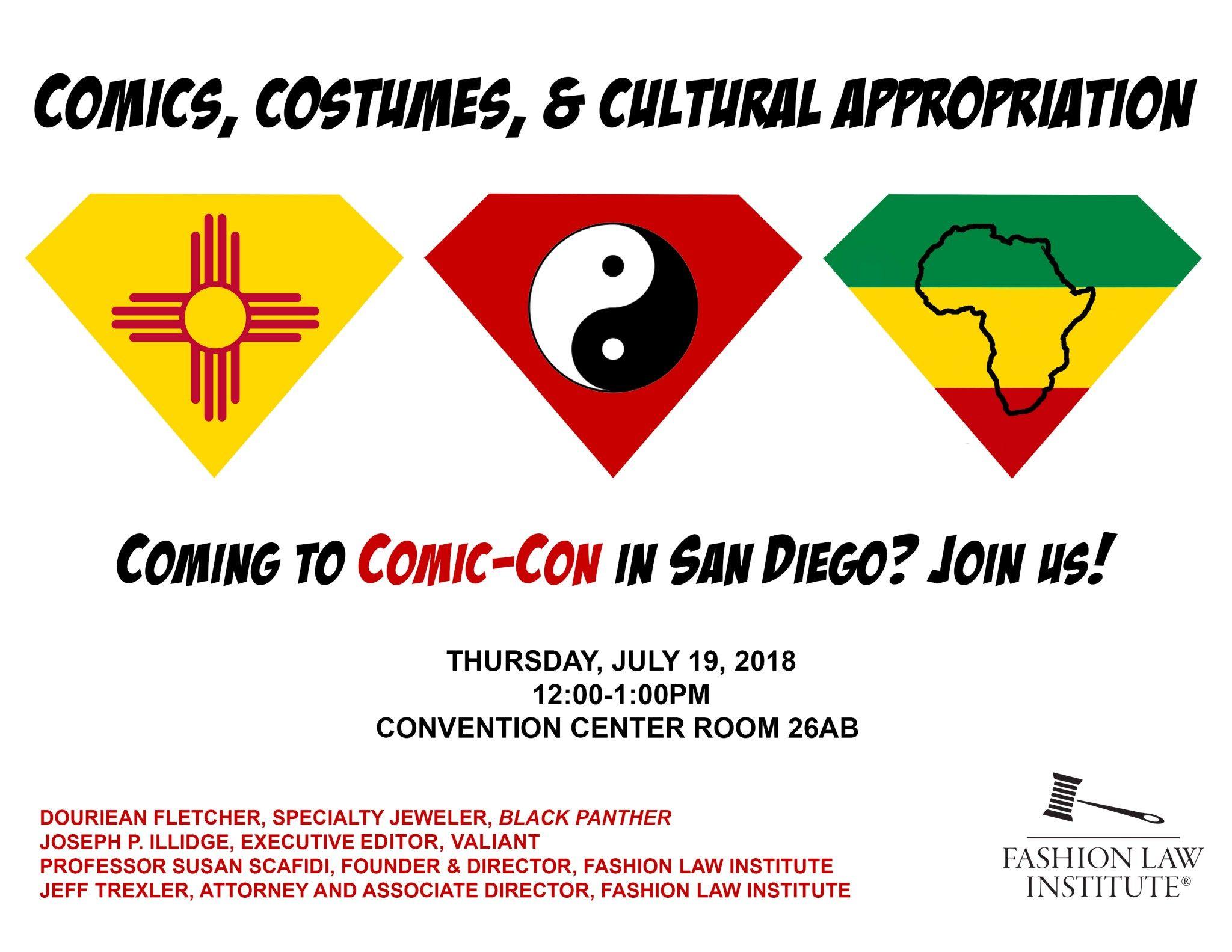Three Diamond Shape Logo - Comics, Costumes, and Cultural Appropriation Law Institute