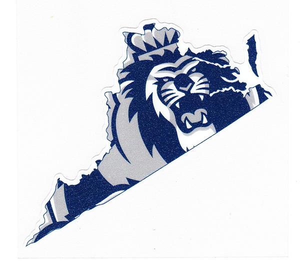 ODU Logo - Old Dominion ODU Monarchs (Lion in the State Logo) Perfect Cut 4x4 Diecut  Decal