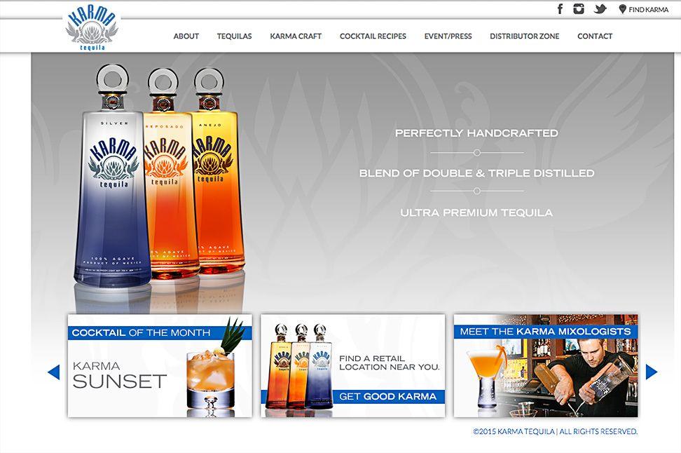 Karma Tequila Logo - Work • Product • Karma Tequila • Web Ad