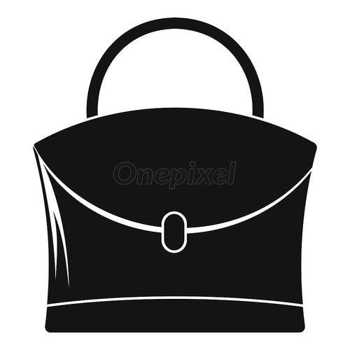 Little Woman Logo - Little woman bag icon, simple style