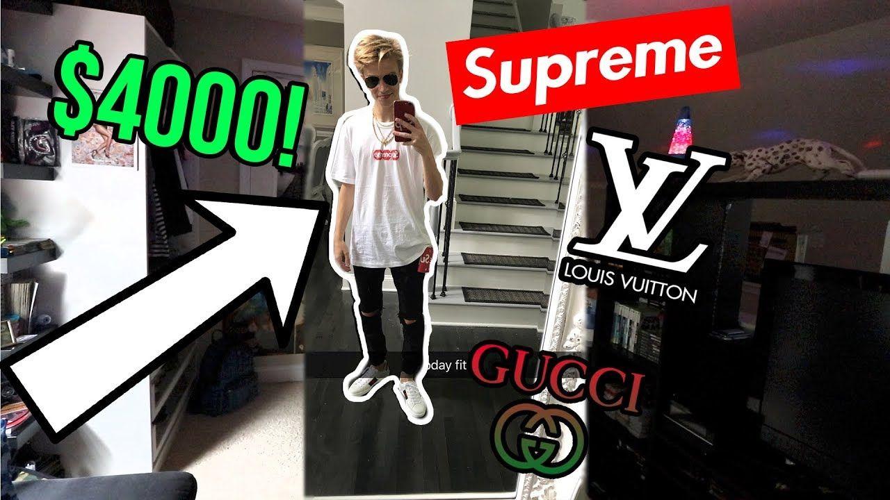 Hypebeast Brands Like Supreme and Louis Vutton Logo - WEARING A $4000 HYPEBEAST OUTFIT ON MY BIRTHDAY! - YouTube