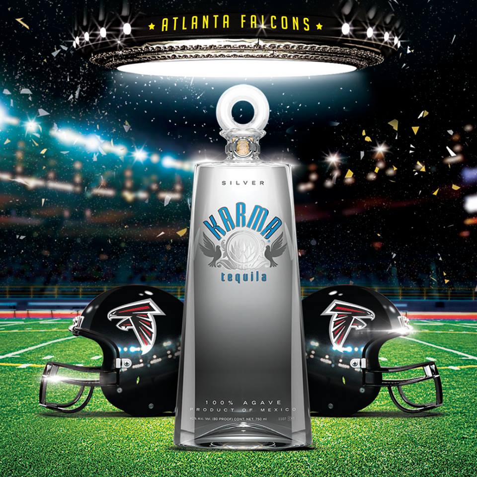 Karma Tequila Logo - Karma tequila sponsors Atlanta Falcons. Alcohol dementia, depression ...