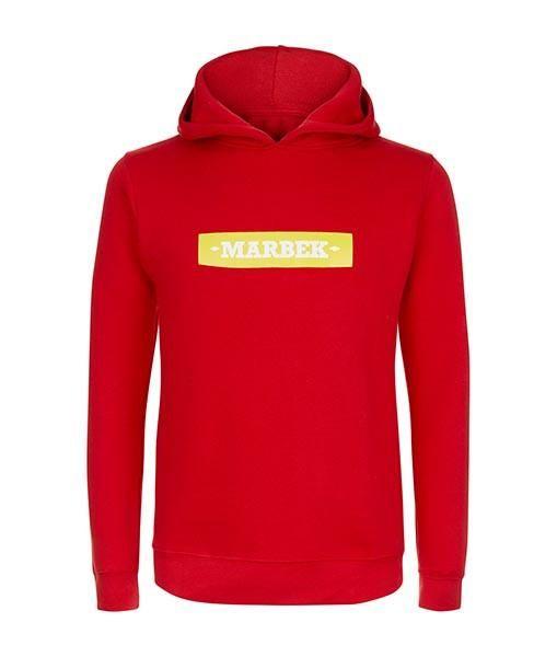 Red and Yellow Box Logo - Essentials Box Logo Red Hoodie – MARBEK