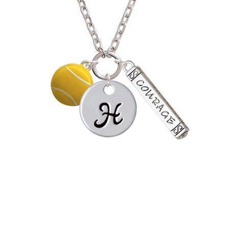 The Ball and the Big H Logo - Large Tennis Ball - H - Script Initial Disc Courage Strength Wisdom ...