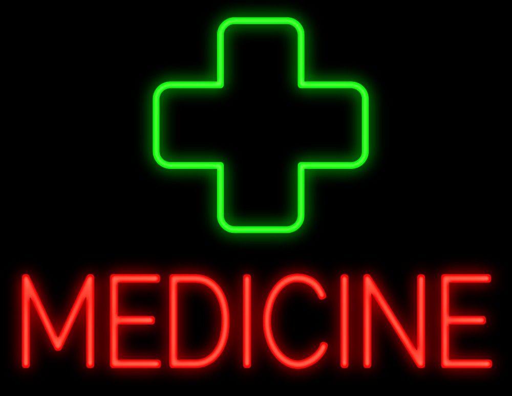 Medical Signs and Logo - Make a Custom Medicine Cross Logo Neon Sign