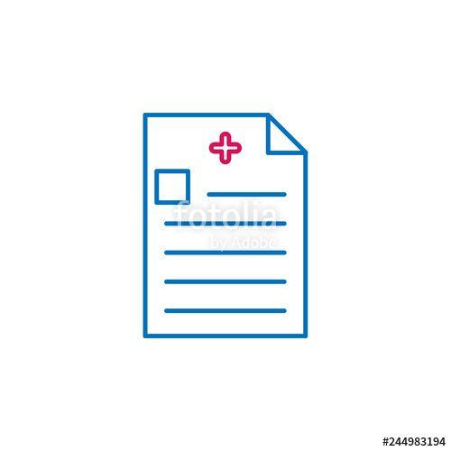 Medical Signs and Logo - Medical, report colored icon. Element of medicine illustration ...