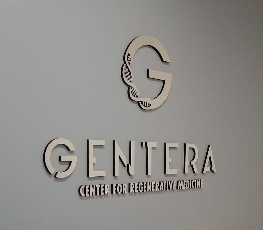Medical Signs and Logo - Lobby Sign for Gentera in Canoga Park