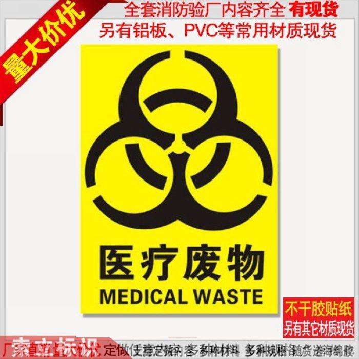 Medical Signs and Logo - Buy Medical waste warning signs logo stickers safety signs posted ...