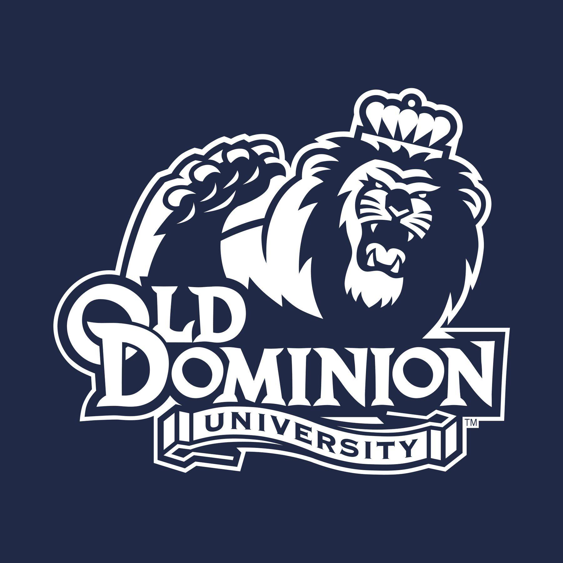 Old Dominion Lion Logo - Old Dominion Primary Logo Tank Top - Navy - Underground Printing