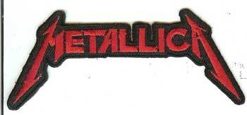 Metallica Red Logo - Metallica Iron On Patch Small Red Logo