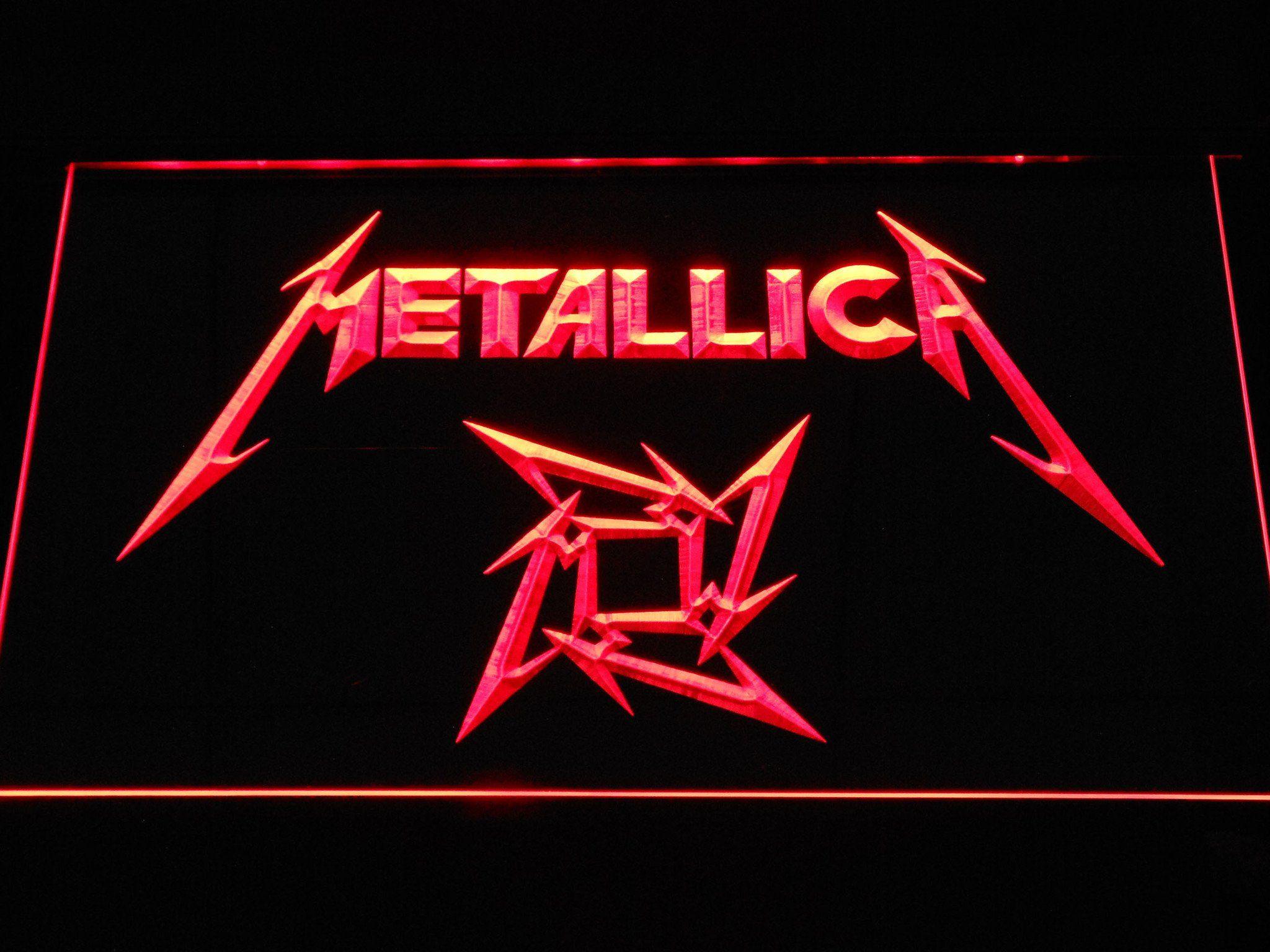 Metallica Red Logo - Metallica Star Logo LED Neon Sign | SafeSpecial