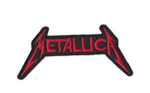 Metallica Red Logo - METALLICA RED BLACK LOGO Iron on / Sew on Patch Embroidered ...