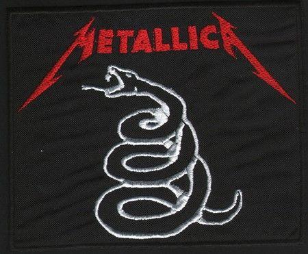 Metallica Red Logo - METALLICA Snake Logo Red Patch