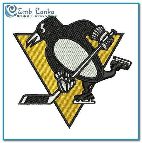 Penguins New Logo - Pittsburgh Penguins New Logo Embroidery Design | Emblanka.com