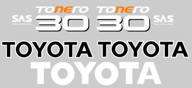 Toyota Forklift Logo - Toyota Forklift 30 TONERO SAS Decals | eBay