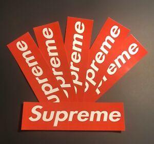 5 X 2 Supreme Logo - Supreme Sticker - Authentic Classic Box Logo 7.5